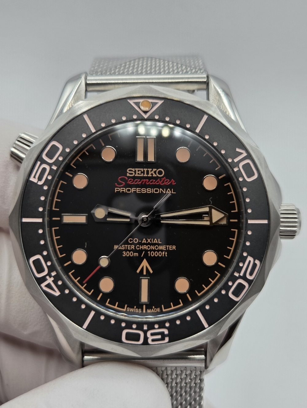 New Custom SeikoMod 41mm Automatic Dive Watch 007 - Picture 2 of 6
